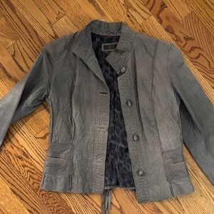 Wilsons Leather Gray Blazer Jacket